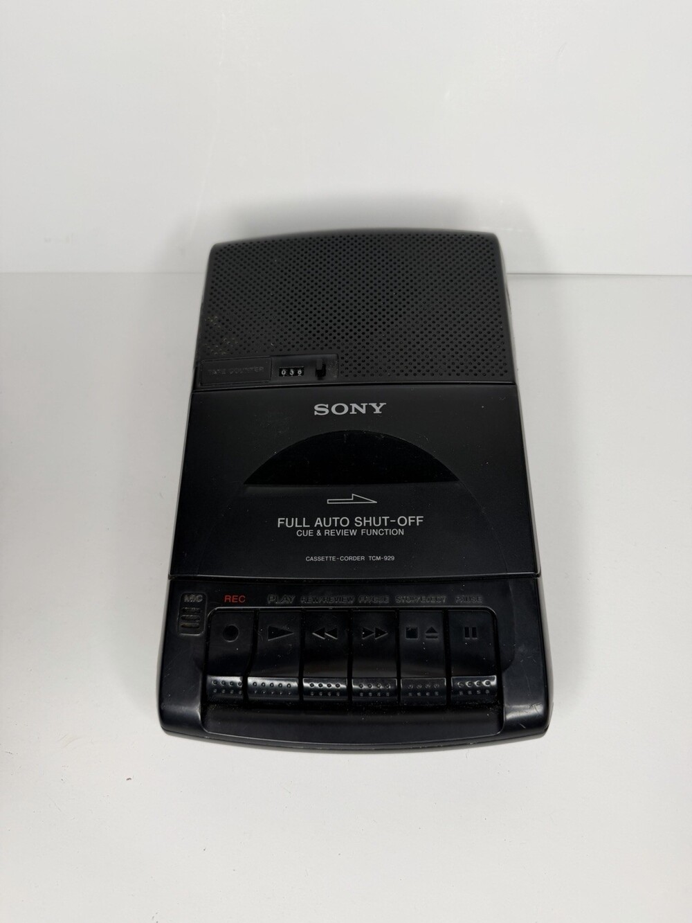 Sony TCM-929 Cassette-Corder Portable Cassette Tape Recorder Player